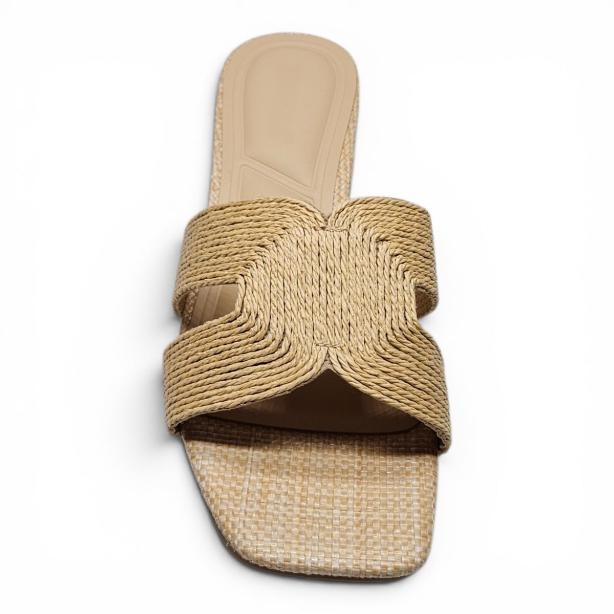 Marbella Woven H Band Slide Heel