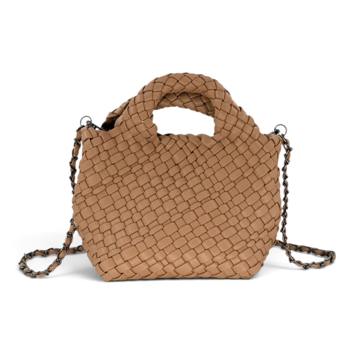 Braided Crossbody Bag With Pouch