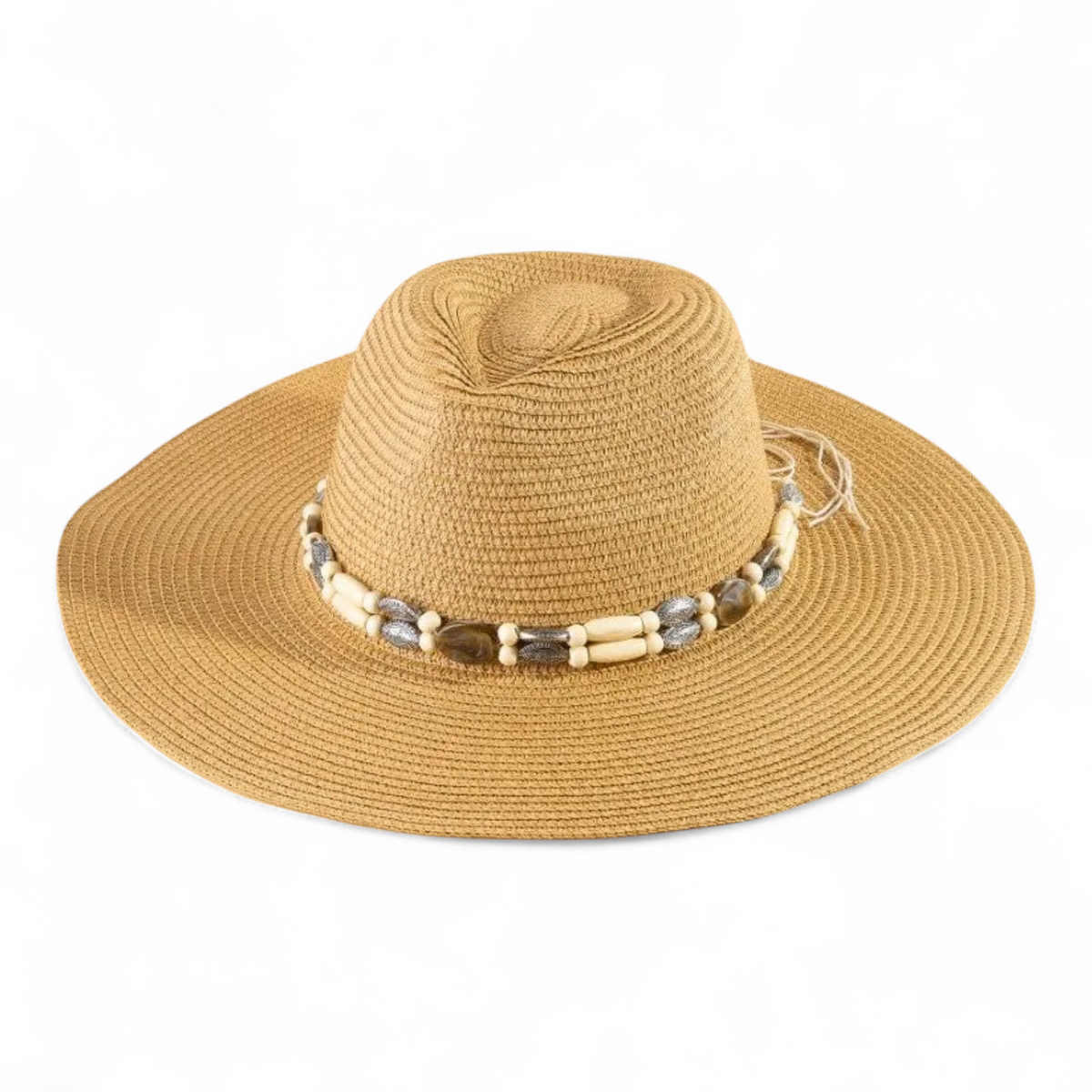 Assorted Beads Summer Straw Hat