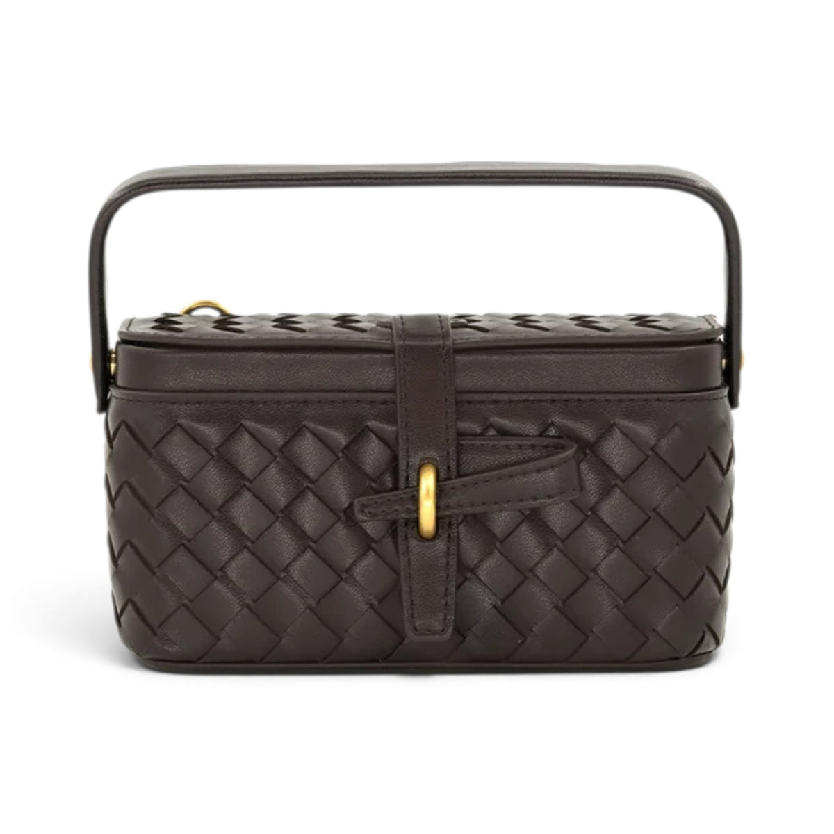 Elena Woven Box Handle Bag