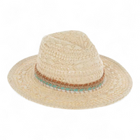 Laguna Natural & Colorful Woven Panama Hat