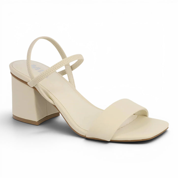Zissy Classic Block Heel - Ivory