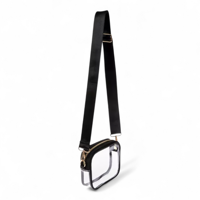 Clear Stadium Crossbody Bag - Black
