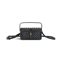 Elena Woven Box Handle Bag