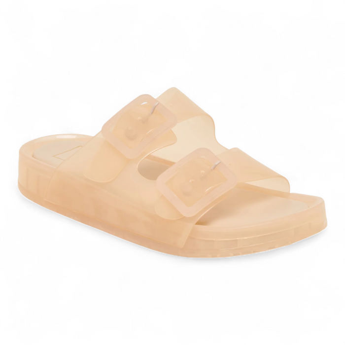 Julio Jelly Double Buckle Sandal - Praline vinyl