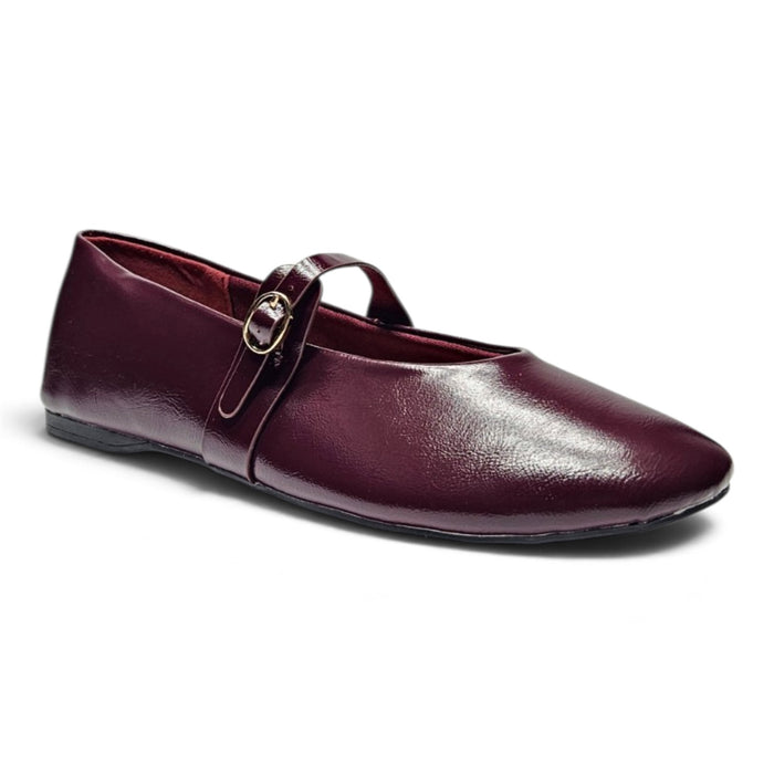 Marielle Buckle Mary Jane Flats