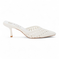 Tia Woven Kitten Heel Pump
