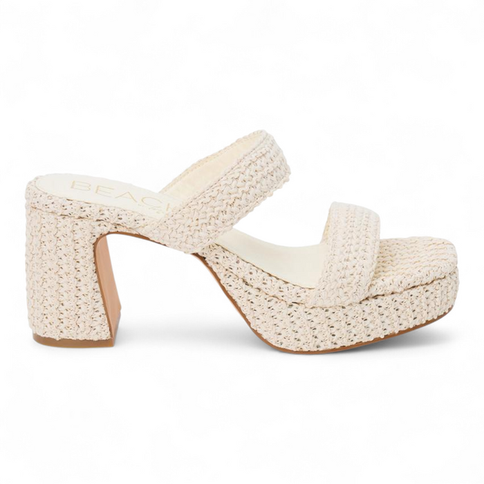Echo Slip-on Platform Sandal - Natural