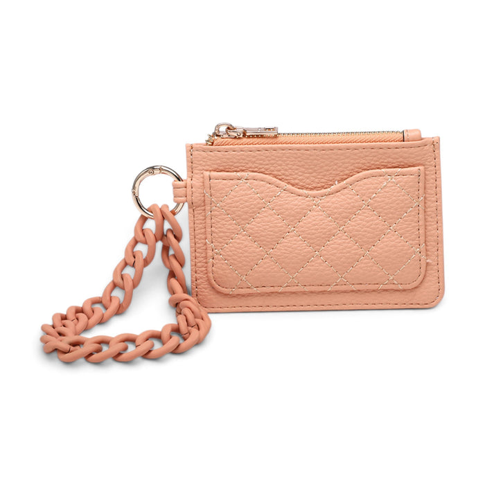 Rhodes Quilted Bangle Wallet - Sherbet