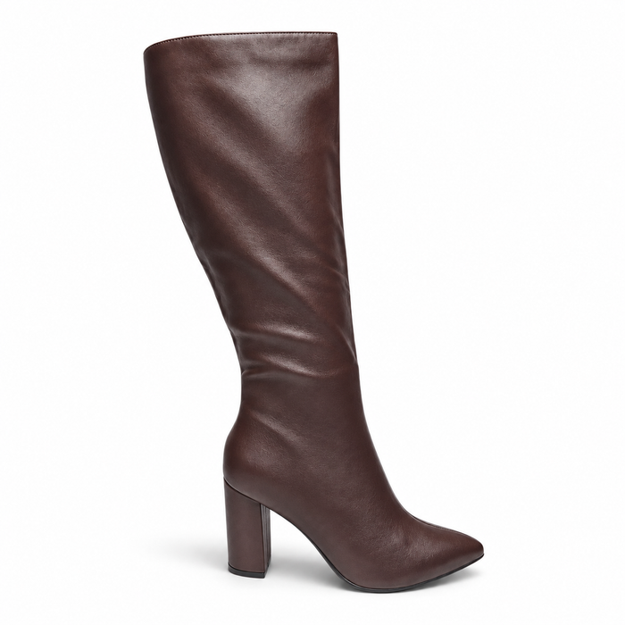 Bellefleur Pointed Toe Knee-High Block Heel Boot