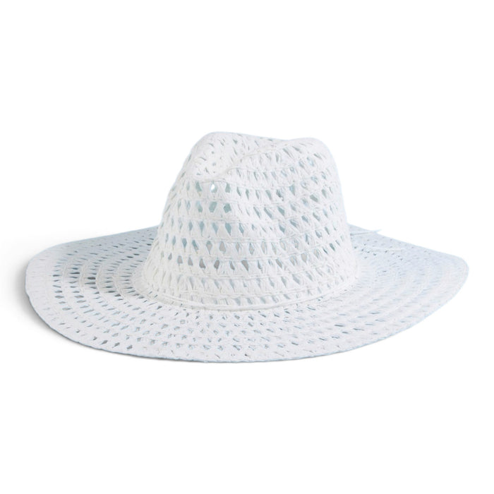 Braid Floppy Sun Hat - White