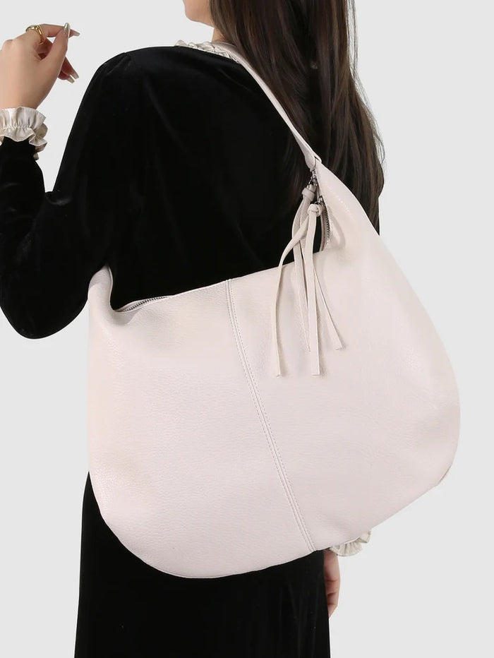 Harbor Slouch Hobo Bag - White