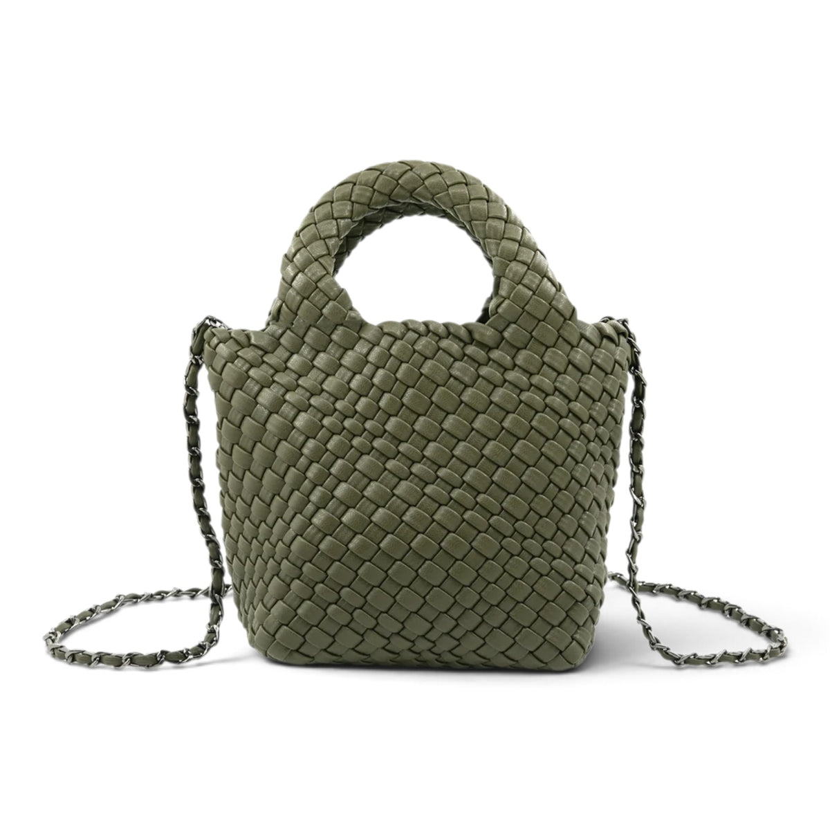 Braided Crossbody Bag With Pouch