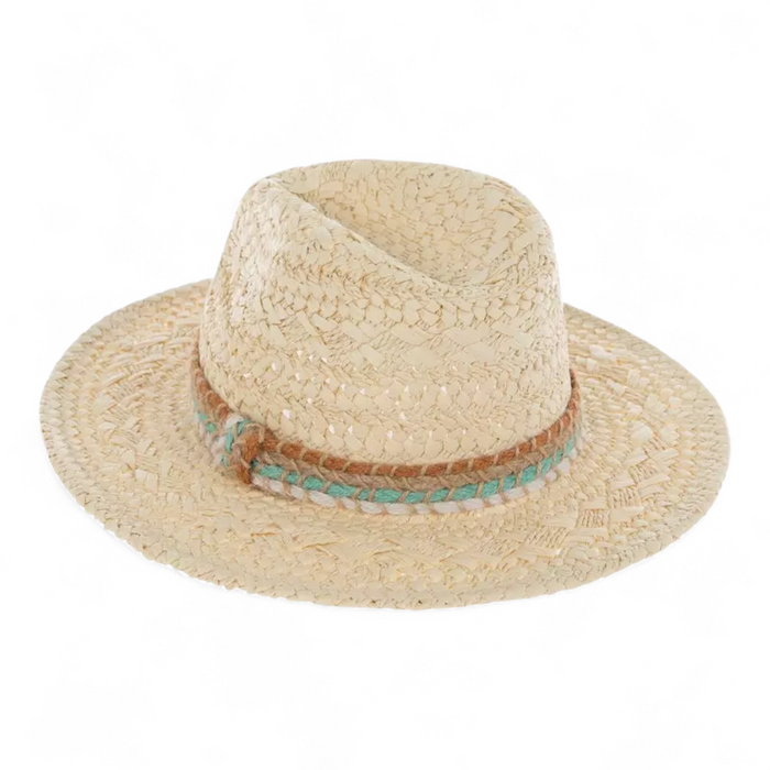Laguna Natural & Colorful Woven Panama Hat
