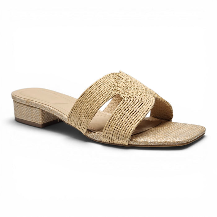 Marbella Woven H Band Slide Heel