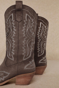 Tessa Mid-calf Western Cowgirl Boot