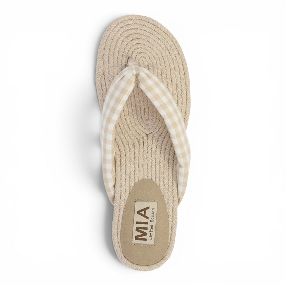 Aleena Gingham Breeze Thong Sandal