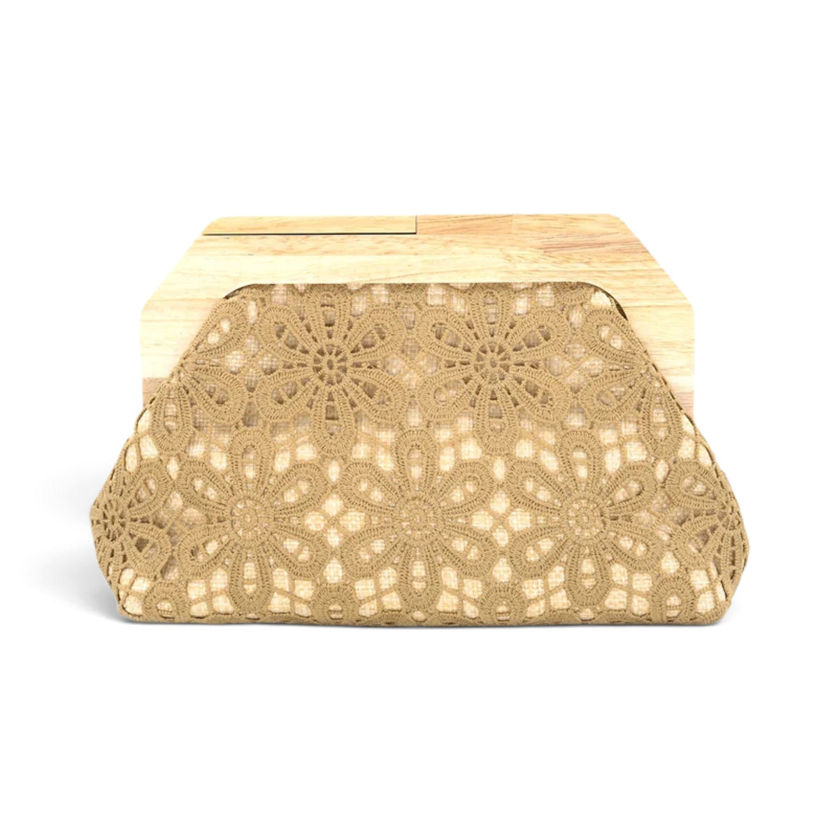 Floral Cut Terra clutch