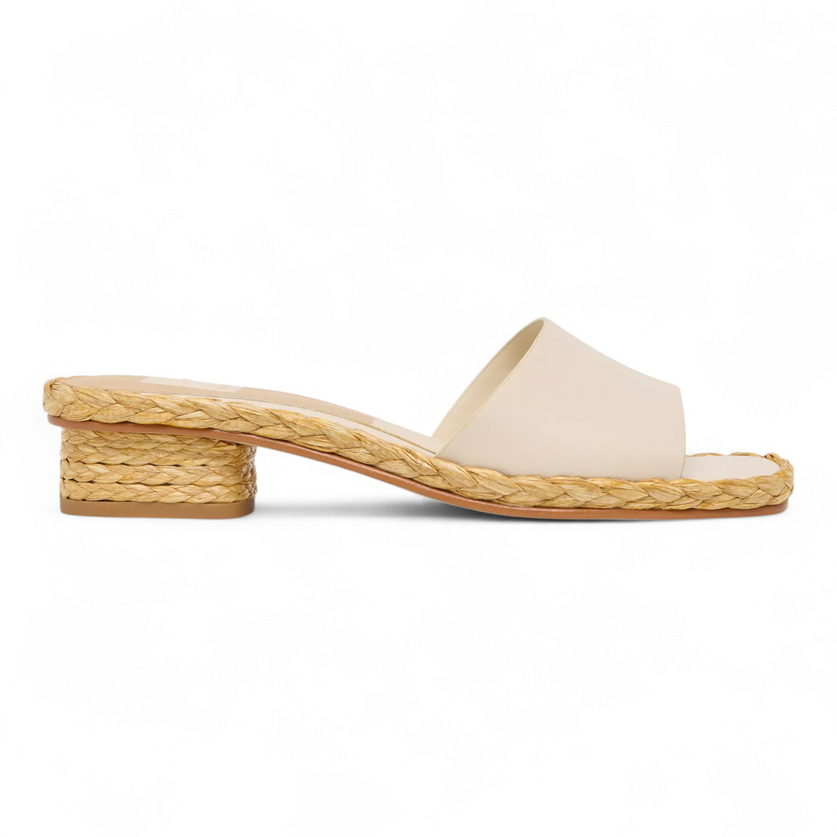 Dixi Slide-Low Raffia Heel Dress Sandals
