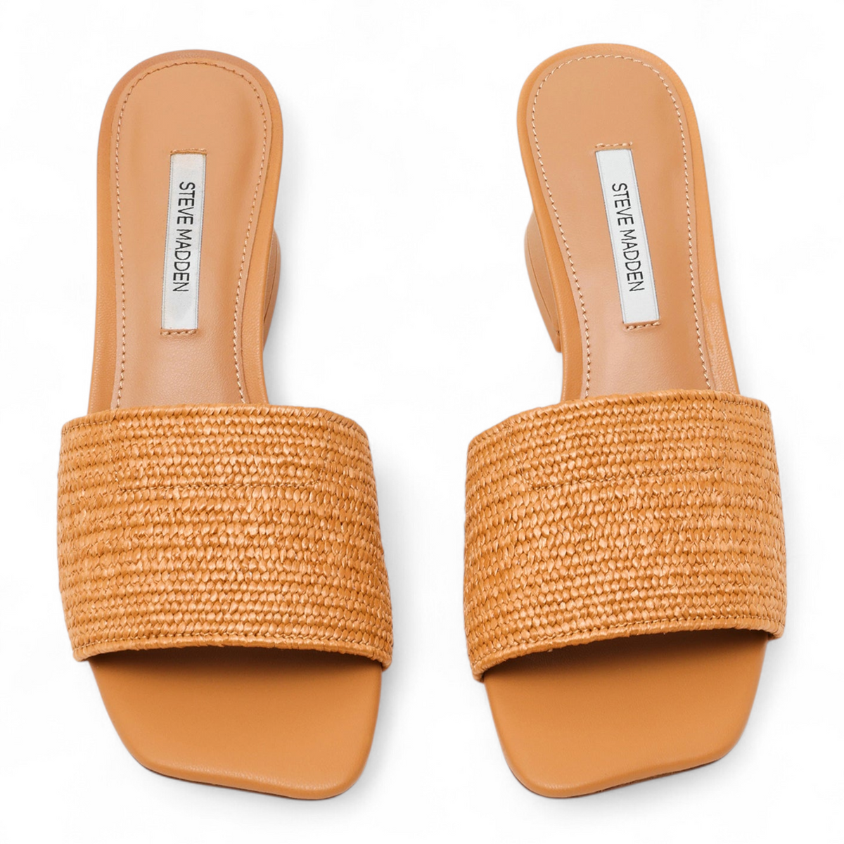 Frolic Raffia Mule Wavy Toe Block Heel