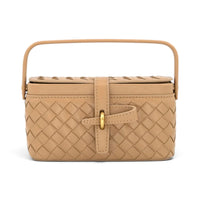 Elena Woven Box Handle Bag