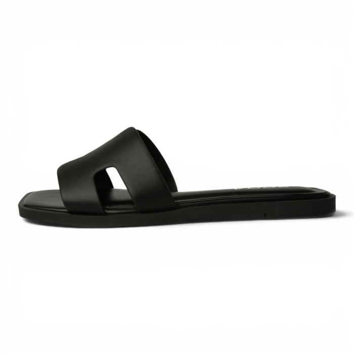 View H Band Slide Sandals - Black