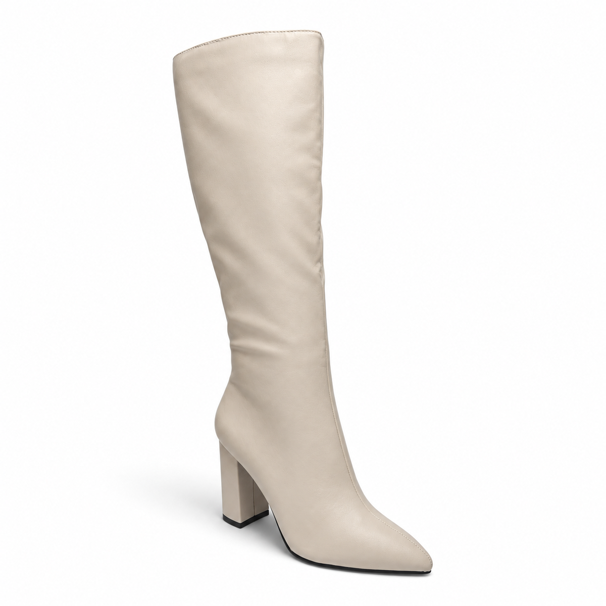 Bellefleur Pointed Toe Knee-High Block Heel Boot
