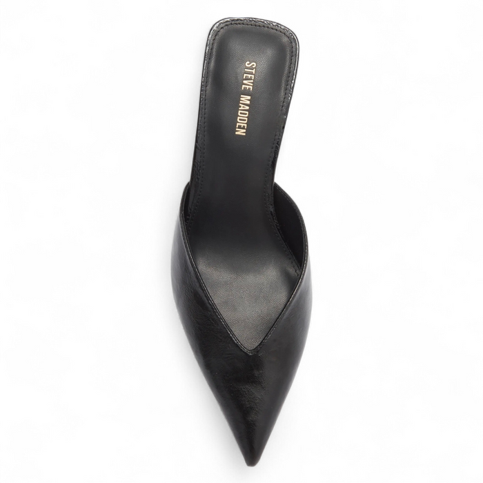 Mod Pointed Toe Mule Pump - Black