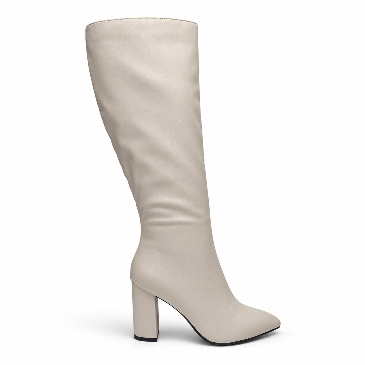 Bellefleur Pointed Toe Knee-High Block Heel Boot