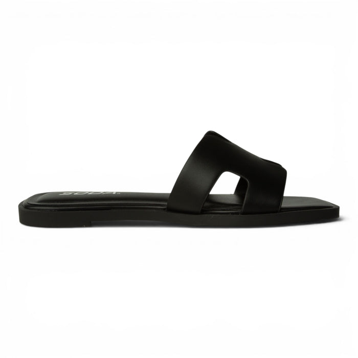 View H Band Slide Sandals - Black
