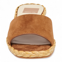 Dixi Slide-Low Raffia Heel Dress Sandals