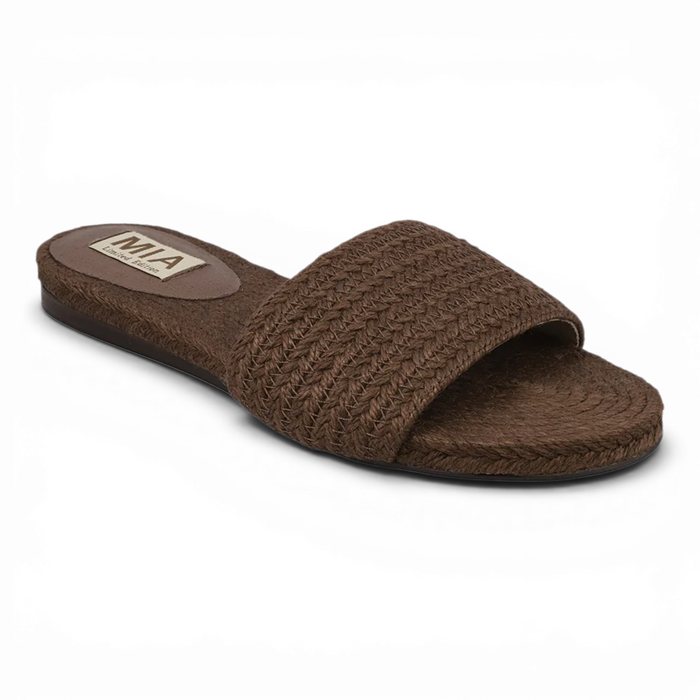 Attina Jute Slip-On Sandal - Brown