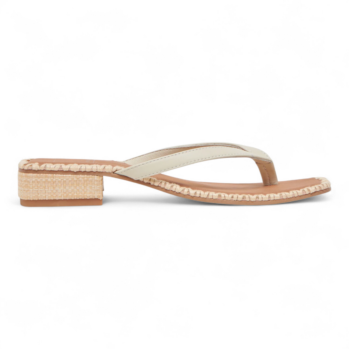 Barty Woven Block Heel Slip-On Sandals