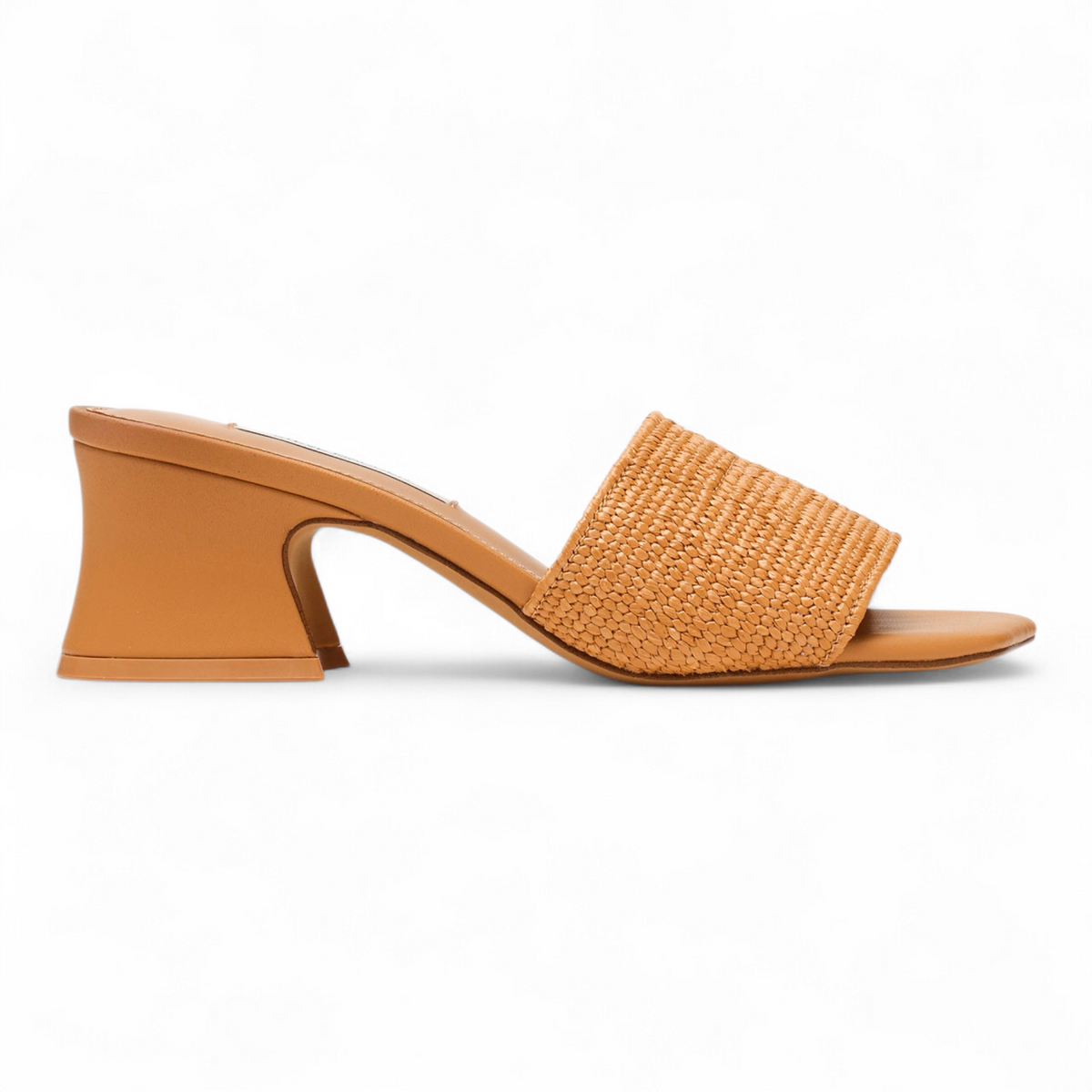 Frolic Raffia Mule Wavy Toe Block Heel
