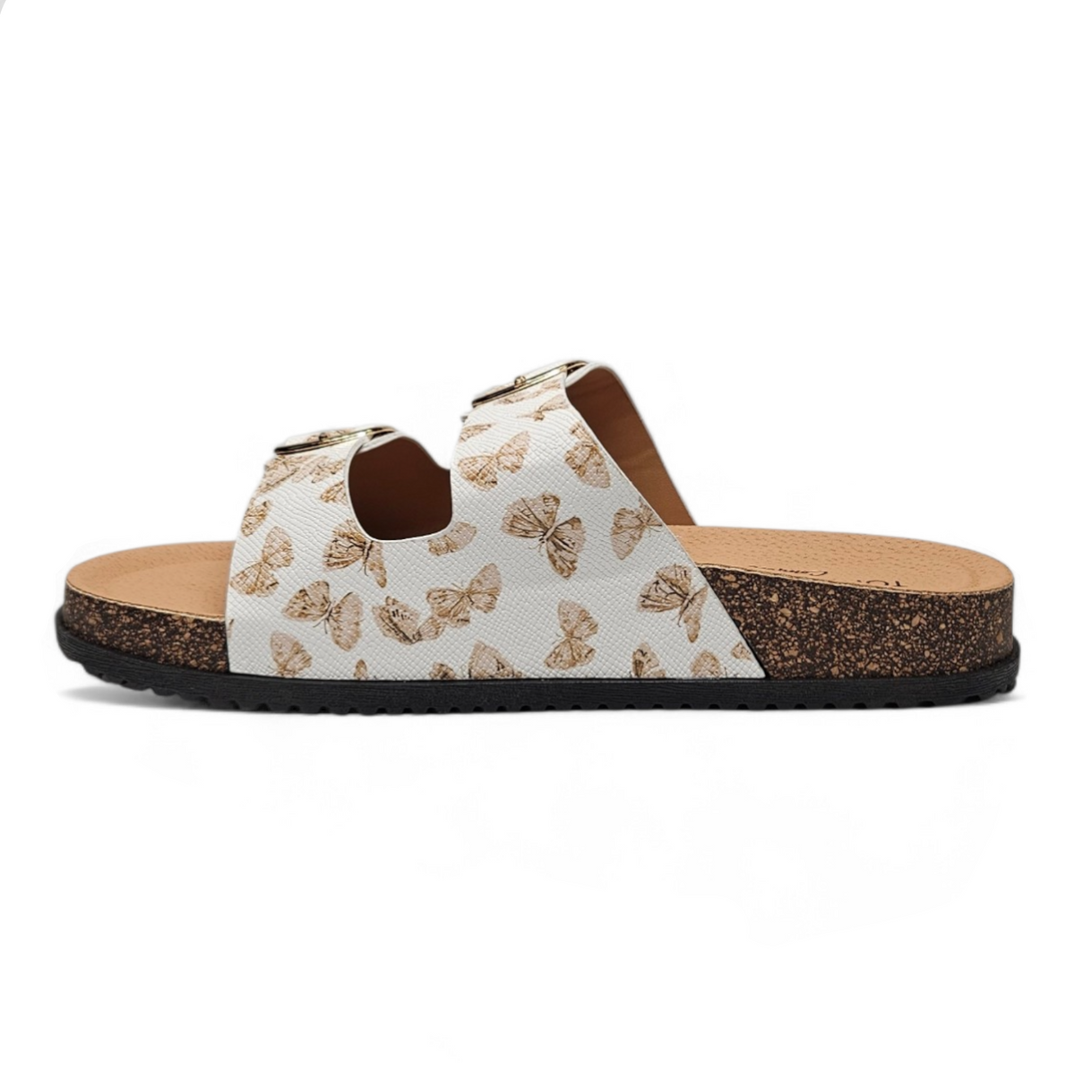 Butterfly Double Buckle Comfort Slide