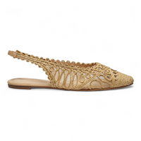 Pointed Slingback Flat on a white background