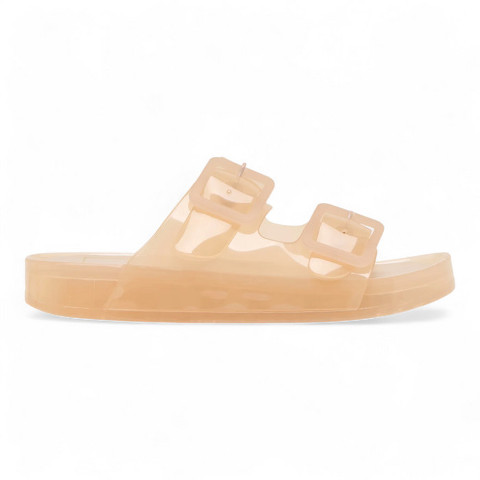 Julio Jelly Double Buckle Sandal - Praline vinyl