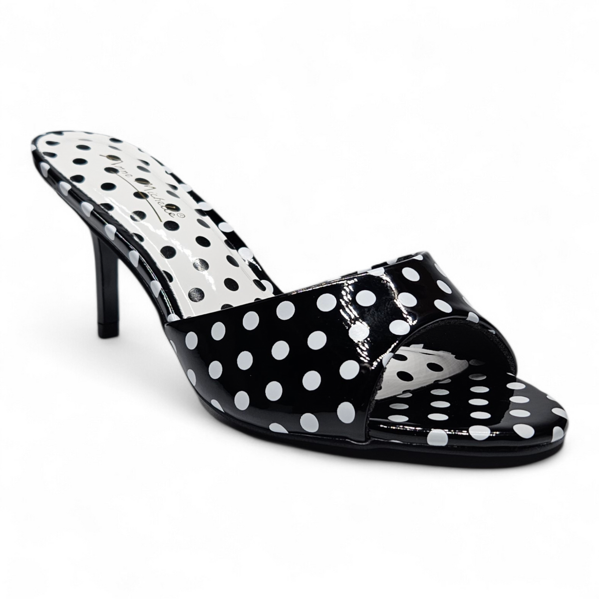 Paris One Band Open Toe Mule Heels