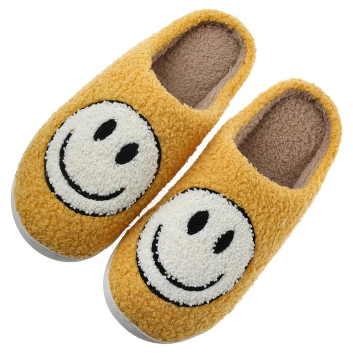 Smiley Happy Face Cozy Home Slipper