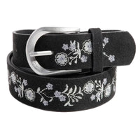 Soft Floral Embroidered Belt