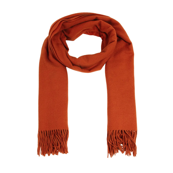 Solid Color Oblong Scarf - Burgundy