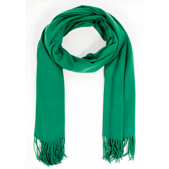 Solid Color Oblong Scarf - Kelly Green