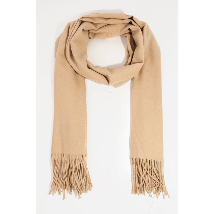 Solid Color Oblong Scarf - Khaki