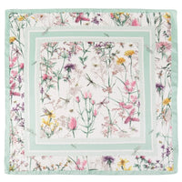 Square Flower Print Scarf - Mint - SCARVES