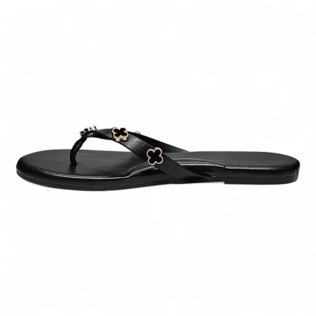 Squishy Clover Charms Thong Slide Sandals - SLIP-ONS & FLATS