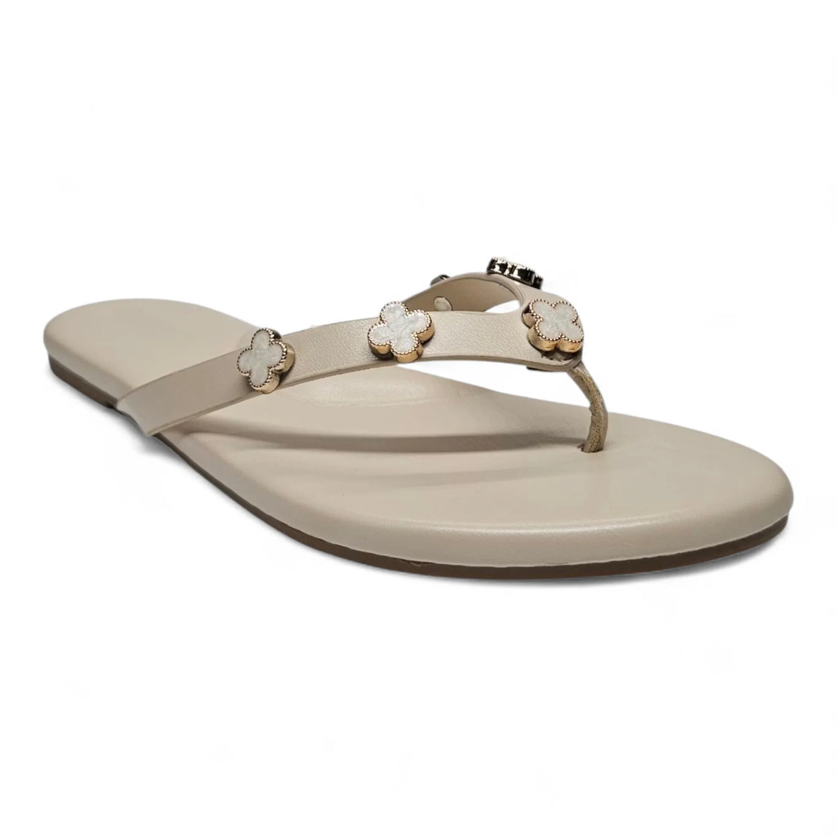 Squishy Clover Charms Thong Slide Sandals - SLIP-ONS & FLATS
