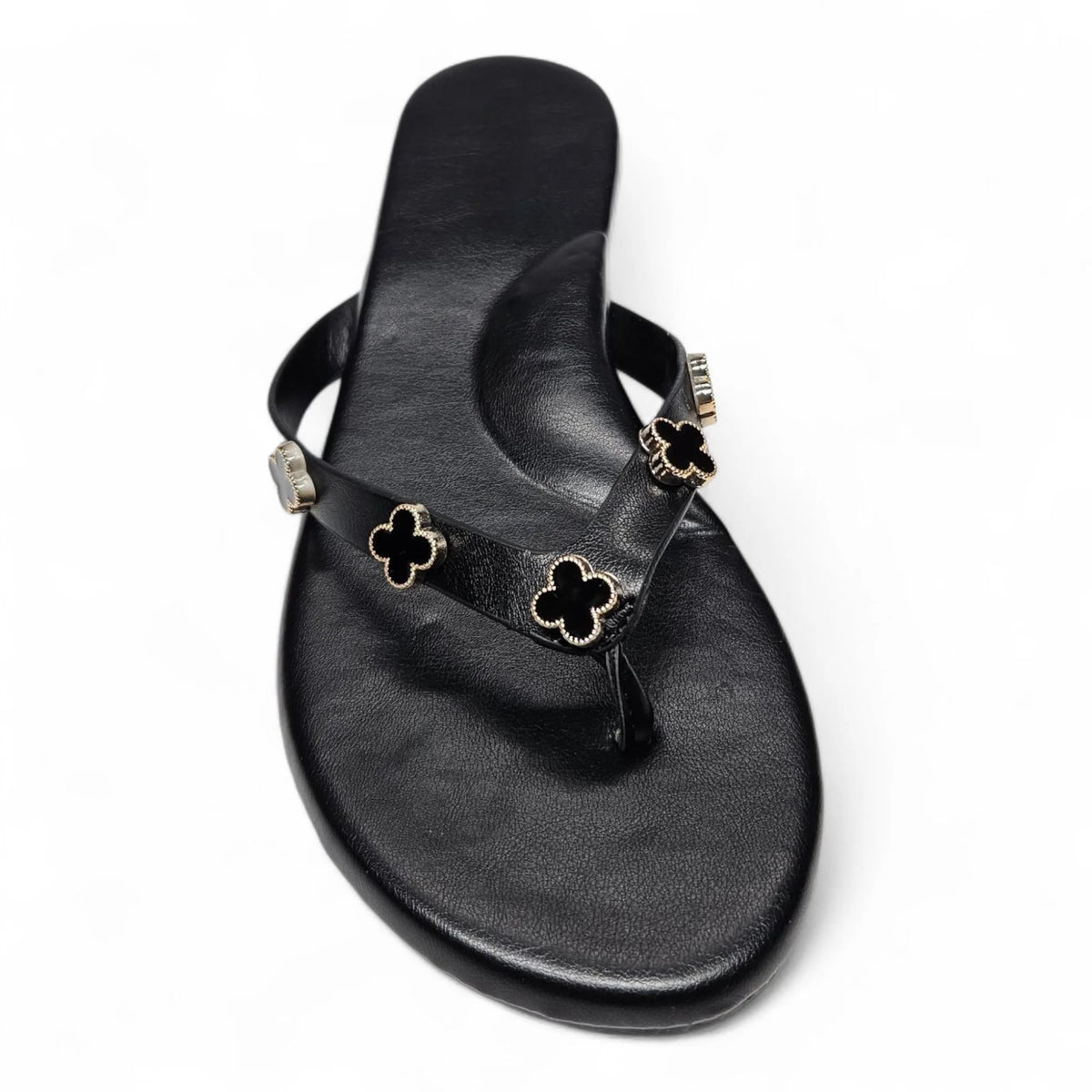 Squishy Clover Charms Thong Slide Sandals - SLIP-ONS & FLATS