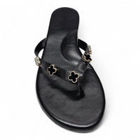 Squishy Clover Charms Thong Slide Sandals - SLIP-ONS & FLATS