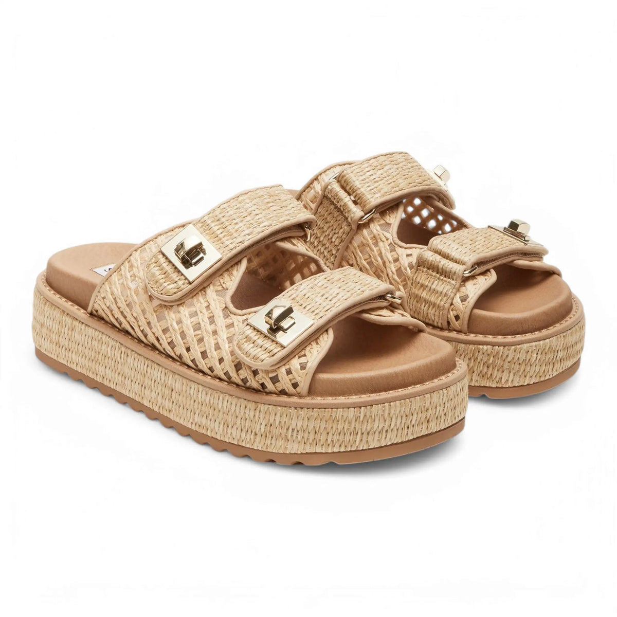 Woven Platform Sandals from Steve Madden Bigschmona Platform Slide collection