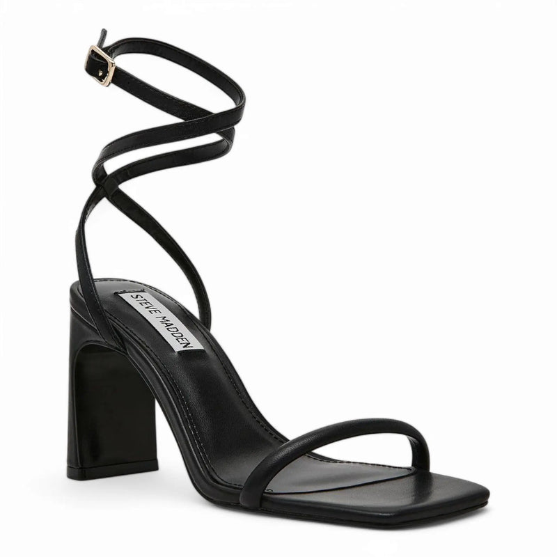 Black strappy heeled sandals, Steve Madden Eryka Ankle Strap Dress Sandals for stylish occasions